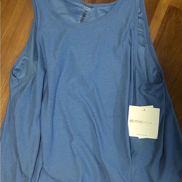 Beyond Yoga Blue Relaxed Tank Top - Picture 3 of 3